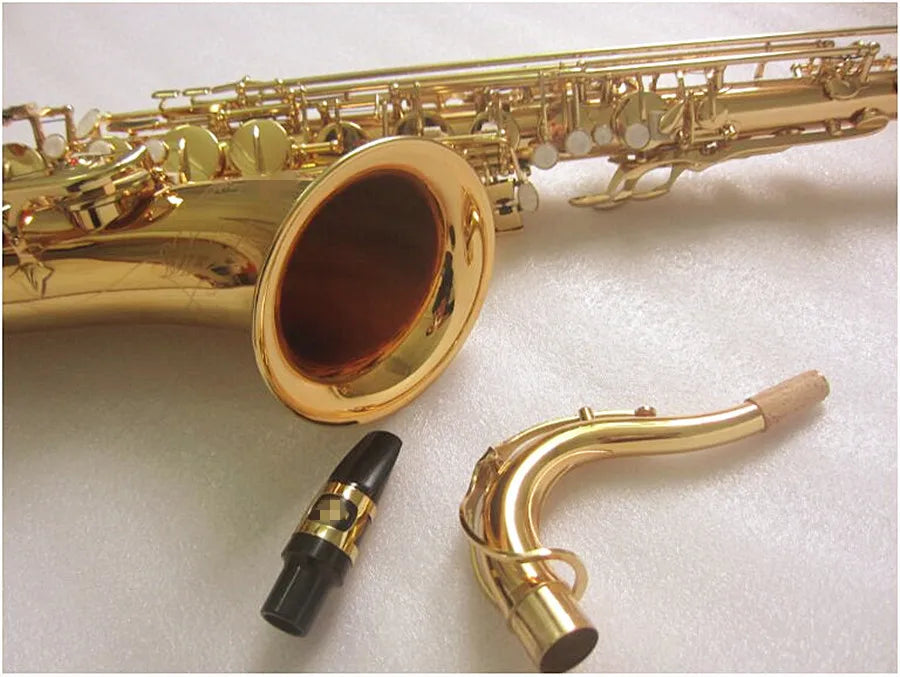 New Tenor Saxophone Bb Gold Brass B Flat Sax Tenor Professional