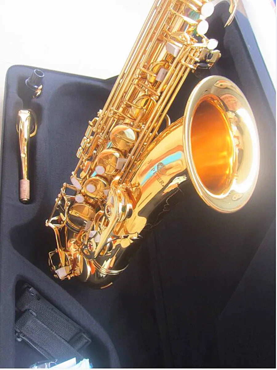 New Brass JUPITER Tenor Saxophone Bb Flat Sax Body Gold Woodwind