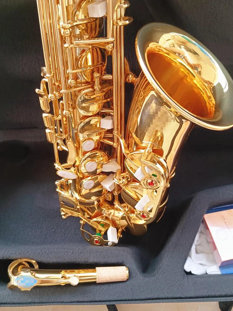 Profession Alto Eb Saxophone 802 Brass Gold E Flat Sax Performance