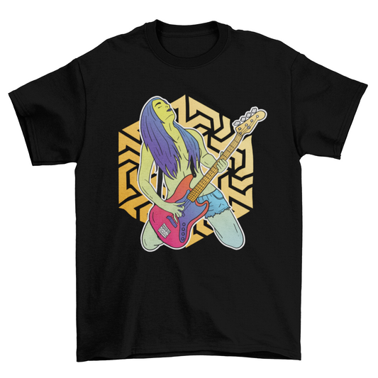 Trippy Bass Player T-Shirt