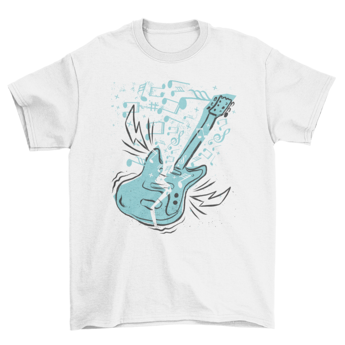 Music guitar t-shirt design