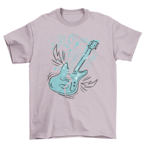 Music guitar t-shirt design