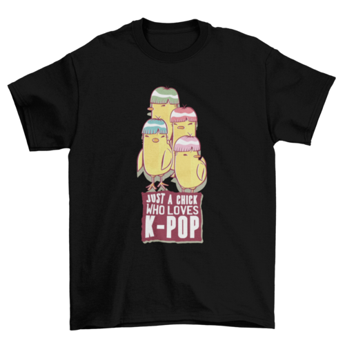 Kpop chick t-shirt design