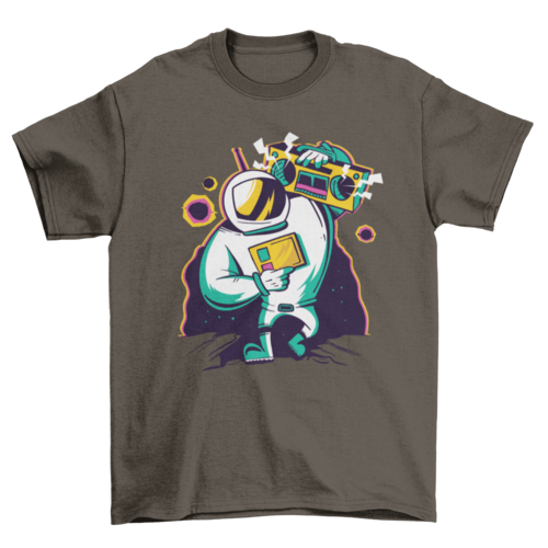 Astronaut Boombox T-shirt