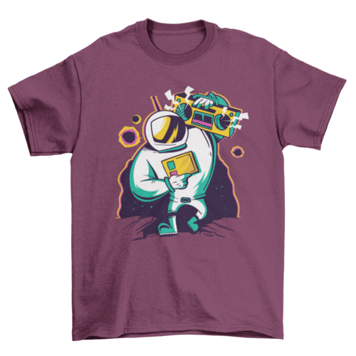 Astronaut Boombox T-shirt