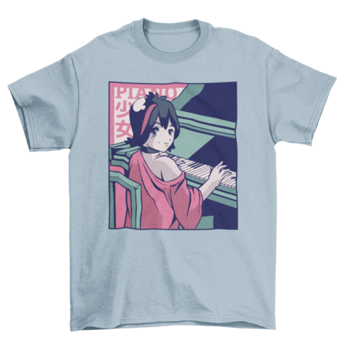 Shojo Pianist Woman T-shirt