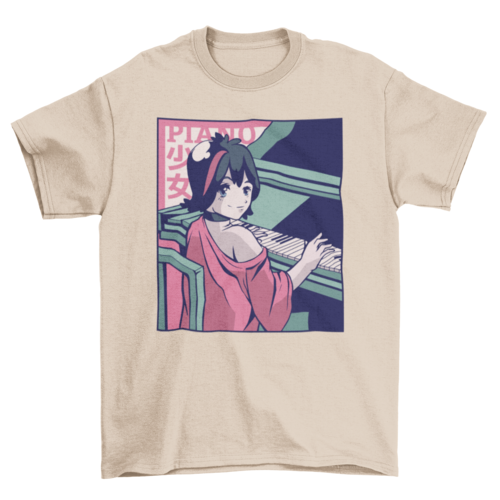 Shojo Pianist Woman T-shirt
