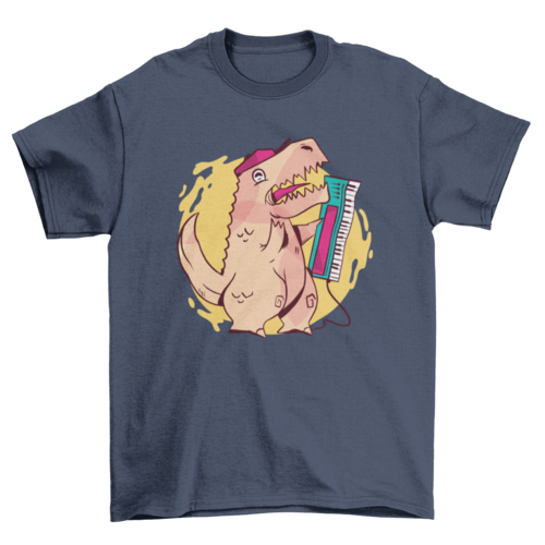 80s T-rex Cartoon T-shirt Design