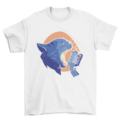 Singing Cat T-shirt Design
