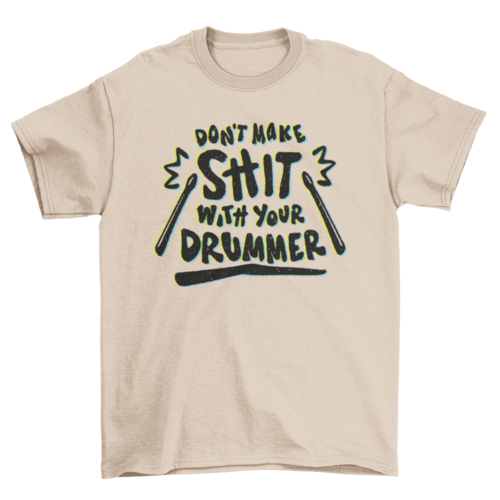 Drummer lettering t-shirt