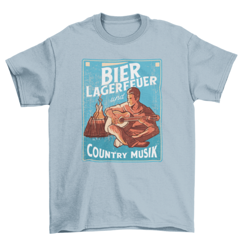 Campfires and country music t-shirt