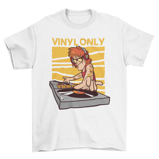 Vinyl DJ quote t-shirt