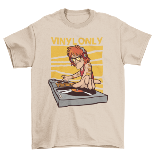 Vinyl DJ quote t-shirt