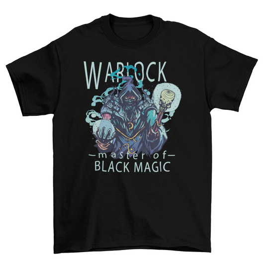 Warlock black magic t-shirt