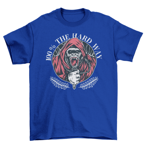 Hardcore music gorilla t-shirt