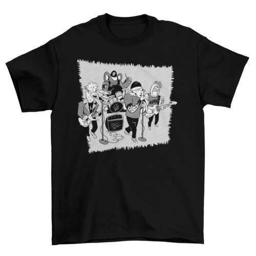 Animal punk music band t-shirt