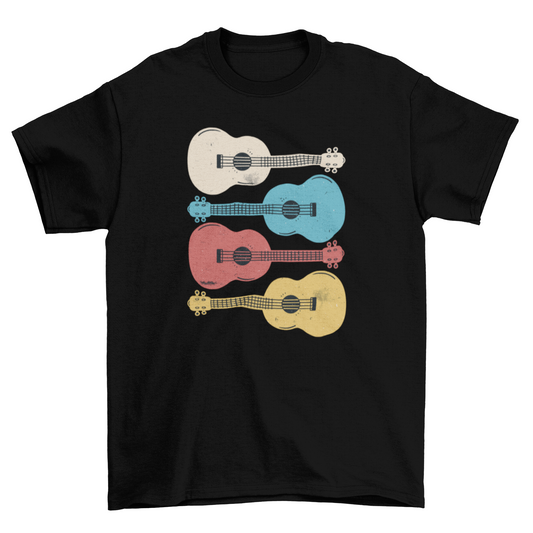 Ukelele music instruments t-shirt