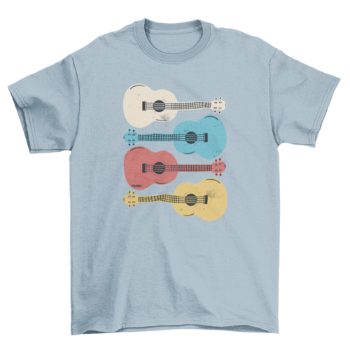 Ukelele music instruments t-shirt