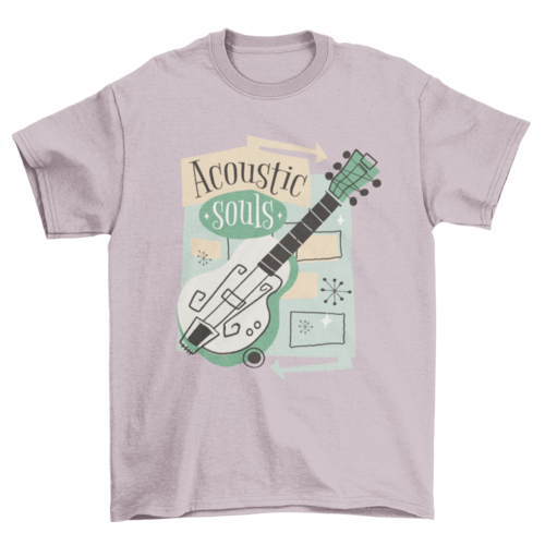 Vintage guitar music instrument t-shirt