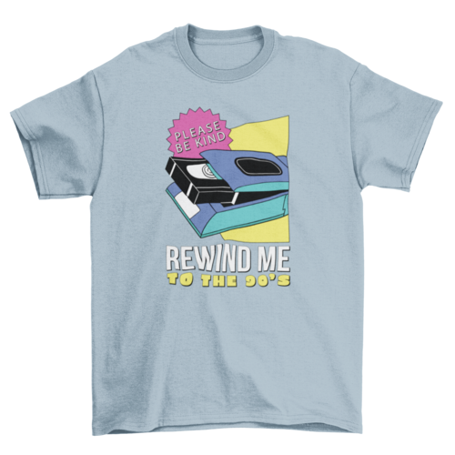 Cassette rewind 90s t-shirt