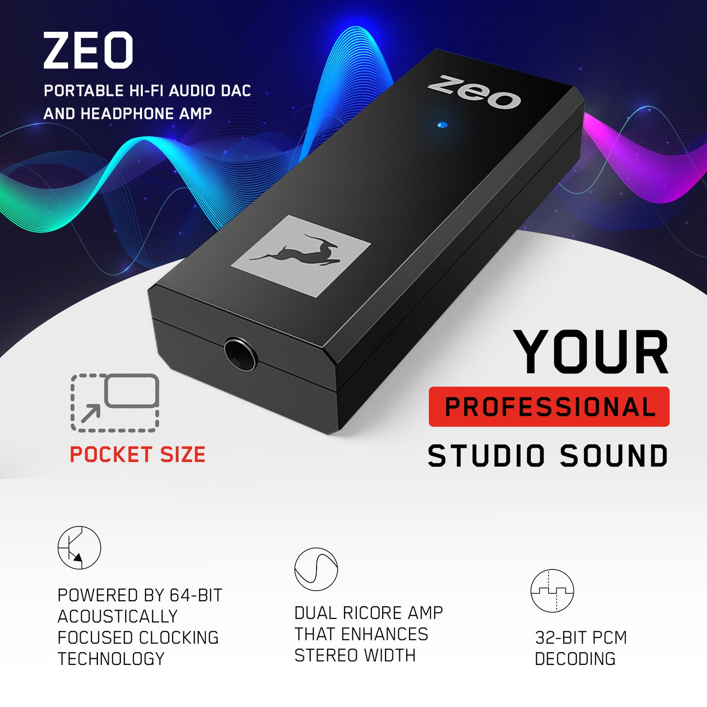 Antelope Audio - ZEO | Portable Hi-Fi Audio DAC and Headphone Amp