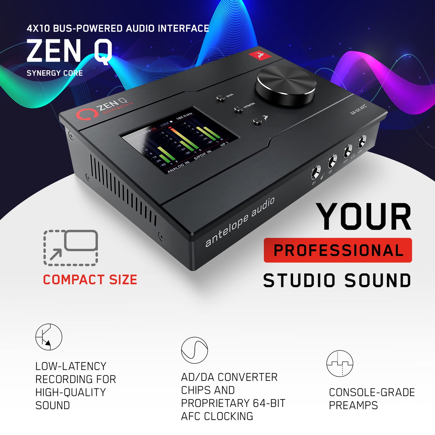Antelope Audio - Zen Q | 14x10 Thunderbolt Audio Interface
