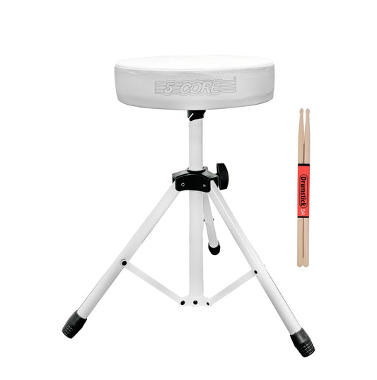 Drum Throne White Drum Chair Upgraded Drum Stool  DS 01 WH