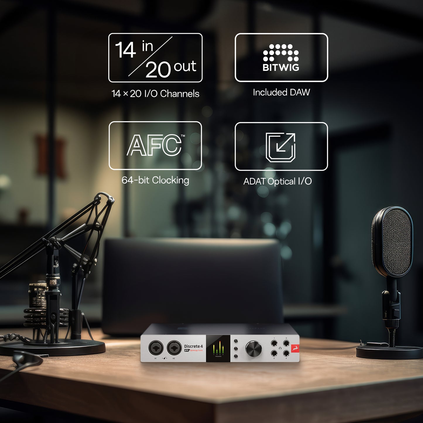 Antelope Audio - Discrete 4 Pro SC | USB & TB Audio Interface