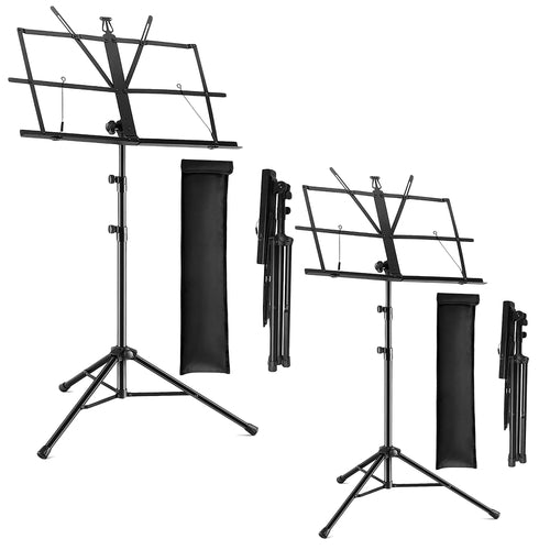 5 Core Music Stand for Sheet Music Folding Portable Stands Light