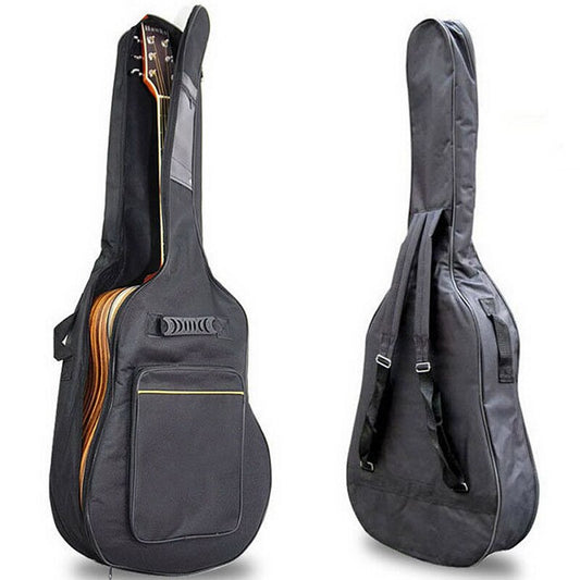 41 Inch Classic 5mm Thick Padded Canvas Guitar Bag Backpack With