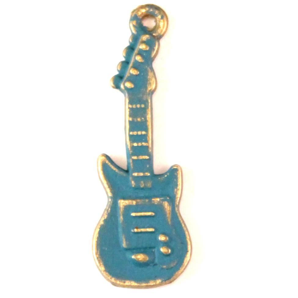 Electric Guitar Charm Bracelet, Necklace, or Charm Only