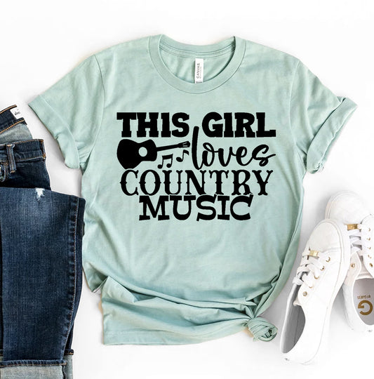 This Girl Loves Country Music T-shirt